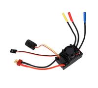 Generic 60A RC Car Brushless Sensor ESC with Cooling Fan Water Resistant Electronic Speed Controller for 1/10 Scale Off Road Buggy and Short Course Truck