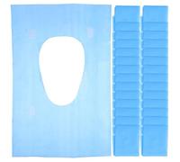 Generic 60Pcs Disposable Toilet Seat Covers Blue PE Film Cushion for Public Bathrooms Potty Training Safe Hygienic Protection for Adults