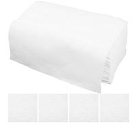 Generic 60pcs Large White Disposable Face Wash Tissues Made of Soft Fiber for Removing Excess Oil and Makeup Comfortable Texture, for Hand Wiping and Wiping Down Sinks and Counters