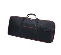 Generic 61 Key Electronic Keyboard Case Portable Multifunctional with Double Zipper with 2 Pocket Adjustable Shoulder Straps, 93x25x7cm