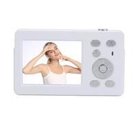 Generic 64MP Digital Camera Dual Screen Retro Style 4K Video Recording 18x Zoom Auto Focus Portable Selfie Camera for Travel Vloggers Content Creators (Gray White)