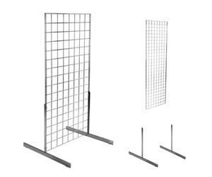 Generic 6ft Gridwall Mesh 2 Way Display Stand - H1830mm x D610mm x W610mm - 6ft x 2ft x 2ft, MS-GWMS-2WAY-6FT