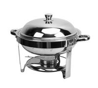 Generic 6L Chafing Dish Buffet Set,Stainless Steel Round Chafer Buffet Warmer with Detachable Alcohol Stove perfectly for Parties Weddings Catering Banquets