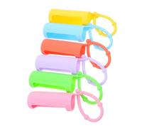 Generic 6pcs 10mL Silicone Roller Bottle Cover Set, Non-Slip Protective Sleeve for Essential Oil Bottles, Multi-Color Holder Case for Travel and Storage