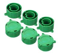 Generic 6pcs 13 Pin Alignment Plug Cap Green Plastic Trailer Socket Cover Protector Extends Lifespan and Maintains Integrity Suitable for Plug Interface in Offices and Shopping Malls