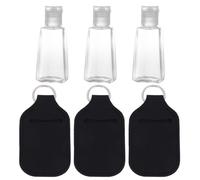 Generic 6Pcs 30ml Refillable Perfume Bottles with Portable Black Neoprene Protective Covers, Empty Travel Spray Bottles Set for Cosmetics and Fragrance Storage