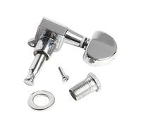 Generic 6pcs Acoustic Guitar Tuner Guitar Parts Machine Heads Knob Hammered Dulcimer Guitar Peg Tuner Guitar Single Sealed Machine Head Guitar Machine Heads Acoustic Tuning Tuners Silver