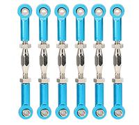 Generic 6Pcs Aluminum Alloy Turnbuckle Rod Linkage Adjustable Push Rods for RC Car Models Upgrade Durable Sturdy (Blue)