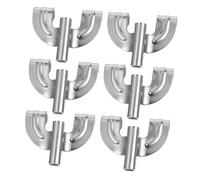 Generic 6pcs Bass Drum Claw Hooks Replacement for Percussion Drum Head Tension Regulation Compatible with Easy Install Silver