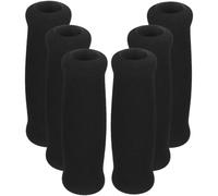 Generic 6Pcs Black Foam Walking Cane Handle Wraps Thickened Crutch Handle Grips Comfortable Walking Stick Accessories for Mobility Aid