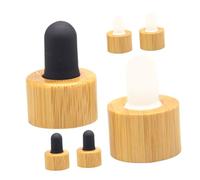 Generic 6pcs Bottle Dropper Cap Plastic Oil Dropper Lid Essential Oil Dropper Lid Bamboo Essential Oil Bottle Caps