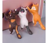 Generic 6Pcs Cute Cat Suction Cup Phone Holder Stand, PVC Phone Grip for Mobile Phones and Tablets Hands-Free Viewing (As Shown)
