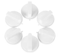 Generic 6pcs D Shaped Shaft Timer Control Knobs Replacement for Microwave Oven Cooker Accessories Round Timer Knob Handle Set Compatible Oven Cooker Replacement