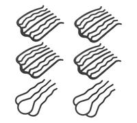 Generic 6PCS Decorative Hair Combs for Women U Shape Fork Clips for Updo Styling Strong Hold Wave Teeth for Elegant Chignon Timeless Hair Accessories for Weddings Parties