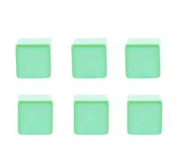 Generic 6PCS Dice Plastic Dice Blocks 30 X 30 X 30mm Six Sided for Classroom Teaching Board Games DIY Drawing Number Letter Puzzle Activities (Green)