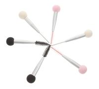 Generic 6pcs Dual End Makeup Sponge Applicators for Eyebrow and Eyelash with Aluminum Handle Soft Setting Sponges for Precise Makeup Application