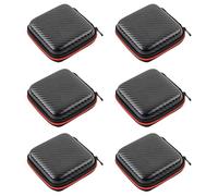 Generic 6pcs Electronic Product Storage Bags Portable Eva Data Cable Organizer with Large Capacity and Cord Management for Travel Headphone Accessories