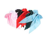 Generic 6pcs Elegant Bowknot Hairpins Decorative Long Ribbon Hair Clips for Women Versatile Colors for Casual Formal Styles Bow Hair Accessories for All Occasions