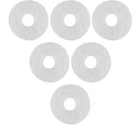 Generic 6pcs Felt Washers Instrument Replacement Parts Key Gasket Felt Pad for Keys Beige Material Maintaining Quality Enhancing Longevity for Euphonium Repair by Professional Musicians