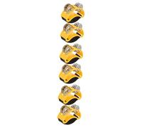 Generic 6pcs Foot Tambourines Percussion Instrument Dual Row Design for Enhanced Musical Eye-catching for Visual Impact
