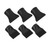 Generic 6Pcs Hair Dryer Diffuser and Concentrator Nozzle for Curly Hair Styling and Quick Drying Attachment with Even Heat Distribution for Home and Salon Use