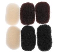 Generic 6pcs Hair Padding Clips Volume-Boosting Hair Styling Accessories for Women and Black Brown and Ivory