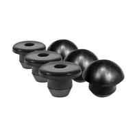 Generic 6pcs Hydraulic Service Plugs Rubber Filler Plug Bung for Floor Bottle Jack with Wear Resistance and Durability Flat Head round Head Replacement Accessories for Hydraulic Jack