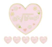 Generic 6pcs Love Heart Brooch Pin Alloy Lapel Pin Sweater Scarves Lapel Badge Wedding Party Jewelry For Women Wedding Party Accessories Casual Wear