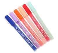 Generic 6pcs Nail Art Paint Pens Quick Dry Fine Tip Markers for DIY Nail Designs Manicure Crafts Decoration with Vibrant Colors