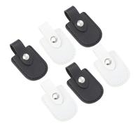 Generic 6pcs Nail Scissor Covers PU Sheaths for Manicure Tools Sewing and Embroidery Scissor Protectors Lightweight Compact Pouches in Black and White for Fingernail Care