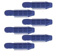 Generic 6Pcs Navy Blue Hairdressing Curlers Set Hair Shaping Clips, Wave Hair Rollers for Volumizing Roots, Women’S Hairstyle Accessories for Salon and Home Use
