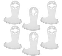 Generic 6Pcs Oscillating Multi Tool Diamond Blades Kit for Tile Grit Grout Removal Professional Mortar Cutting Saw Blades