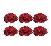 Generic 6pcs Peony Hair Accessories Faux Flower Hair Clips Bohemian Style Swift Application Maintains Color and Shape Bridesmaid Wedding Chic Hat Decoration
