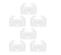 Generic 6pcs Plastic Drawer Guides for Dresser with Extended Durability and Seamless Integration White Crab-Shaped Drawer Stoppers or Restoring a Hutch