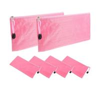 Generic 6pcs Portable Pink Oxford Cloth Sanitary Napkin Holder with Zipper Closure, Panty Liner Holder and Period Bags for Travel and Everyday Use