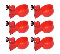 Generic 6pcs Poultry Waterer Hanging Automatic Chicken Duck Drinking Bowl Plastic Practical Convenient Feeding Supplies