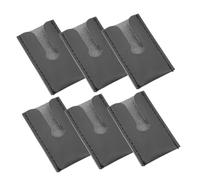 Generic 6pcs PU Leather Safety Head Covers for Men S Double Edge Shaving Blades Travel-Friendly Compact Protective Cases for Grooming Accessories Butterfly Style Blade Guards