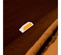 Generic 6pcs Rectangular Polycarbonate Plastic Road Reflectors with Reflective Effect and High Visibility for Highways and Roads Driveway Markers