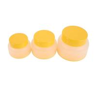 Generic 6pcs Refillable Cosmetic Jars with Lids - Frosted Plastic Cream Containers 30g, 50g, 100g - Empty Travel Makeup Jars for Lotion, Scrubs, Body Butter Storage