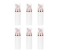 Generic 6pcs Refillable Foaming Bottles 50ml Plastic Pump Dispenser Set Golden Pump Head for Bathroom and Bedroom Use, Travel Dispenser for Liquid Lotions and Bubble Making