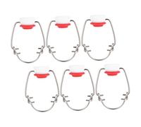 Generic 6pcs Sealing Flip Stopper Caps for Beer Bottles Swing Top Replacement Lids for Glass Bottles Airtight Seal for Homemade Soda Beer and Beverages and Easy to Clean