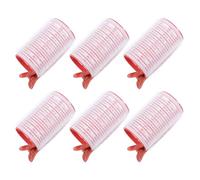 Generic 6Pcs Self Grip Plastic Hair Rollers Curlers with Hairdressing Clips for Women Hair Styling Use