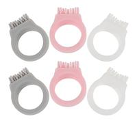 Generic 6pcs Silicone Finger Ring Toothbrush for Hikers, Small Travel Toothbrush Set with Easy to Transport Design, for Outdoor Camping and Travelling Essentials