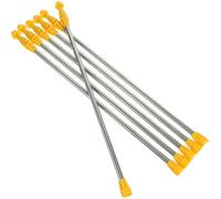 Generic 6pcs Stainless Steel Telescopic Sprayer Rods 45-80cm Extendable Agricultural Garden Spray Wands Replacement for Fruit Trees and Lawn Care