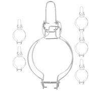 Generic 6pcs Stainless Steel Wire Locking Sealed Buckle Clips for Regular Mouth Glass Mason Jars, Canning Jar Wire Handles Accessories for Kitchen Storage and Home Preserving