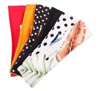 Generic 6pcs Swivel Headband Bowknot Wrapping Headbands Hair Styling Tool Hair Tie with Bow Elastic Hair Bands Girl Headbands Hair Bun Accessories Hair Accessory Hair Bun Tools Fabric