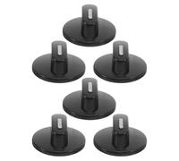 Generic 6pcs Universal Replacement Timer Control Knobs for Air Fryer and Kitchen Appliances, Plastic D Shaft 6mm Half-round Shape with Smooth Edges, Ergonomic Comfort for Kitchen Appliance