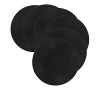 Generic 6pcs Vintage Vinyl Disc Coasters Set 5cm round Creative Drink Coasters for Coffee Mugs, Home Bar Table Furniture Protection, Boho Room Decor