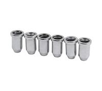 Generic 6x Guitar String Through Body Ferrules Instrument Parts Metal Sturdy Hardware