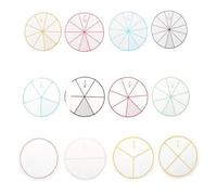 Generic 6X Numbered Fractions Circles Math Chips Mathematics Number Educational Toy